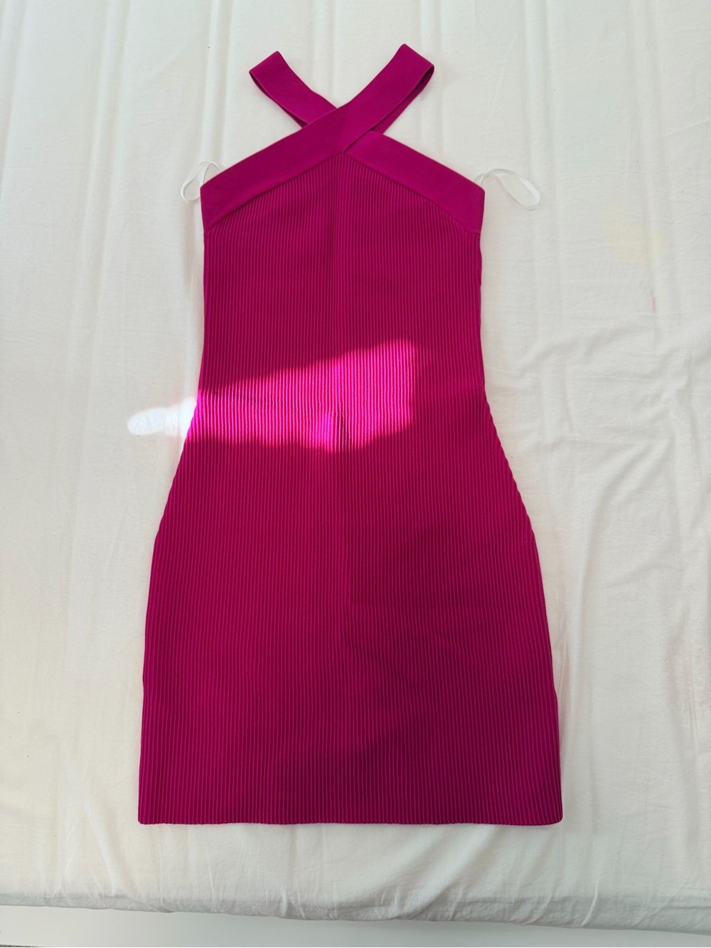 Aritzia babaton Ribbed Cross-Strap Bodycon Dress